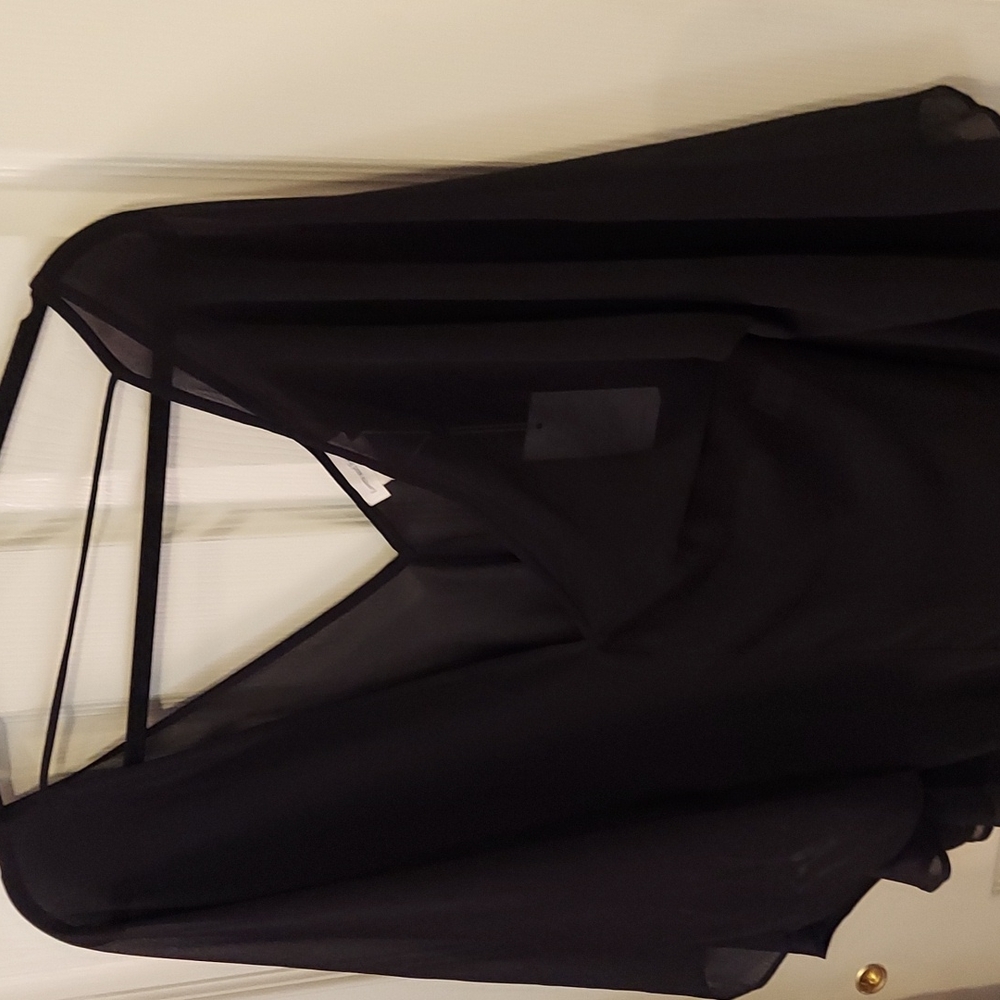 Lovers and Friends Sheer Black Benny Romper XL Missing Belt